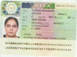 Visa scanned baljinder kaur  uk tv